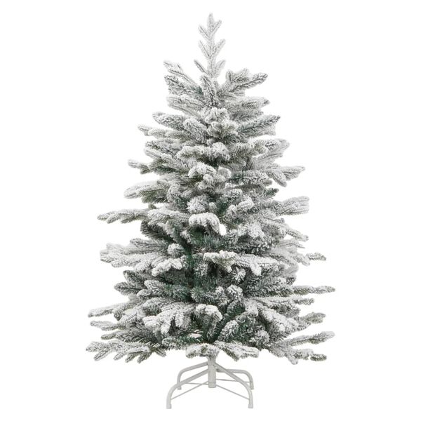 vidaXL Künstlicher Weihnachtsbaum Klappbar Beschneit 120 cm