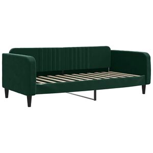 vidaXL Tagesbett Dunkelgr&uuml;n 100x200 cm Samt