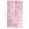 vidaXL Outdoor-Teppich ARAKIL Rosa 160x230 cm PP