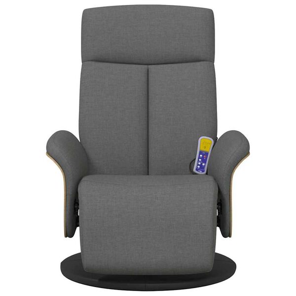vidaXL Massage Relaxsessel Dunkelgrau 79 x 87 x 104,5 cm Stoff
