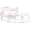 vidaXL Bettgestell ohne Matratze Sonoma-Eiche 120x200 cm Holzwerkstoff