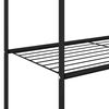 vidaXL Kleiderst&auml;nder mit Regal Mit Rad Schwarz 80 x 53 x 156 cm