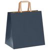 vidaXL Papiertragetaschen 50 Stk. mit Henkeln Blau 26x17x25 cm