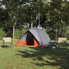 vidaXL Campingzelt mit Dach Grau und Orange 320 x 275 x 190 cm Taft