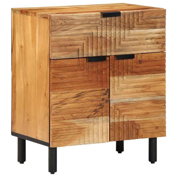 vidaXL Nachttisch Braun 50 x 33 x 60 cm Massivholz Akazie