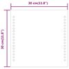 vidaXL LED-Badspiegel 30x30 cm