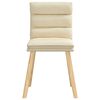 vidaXL Esszimmerst&uuml;hle 6 Stk. Creme Stoff