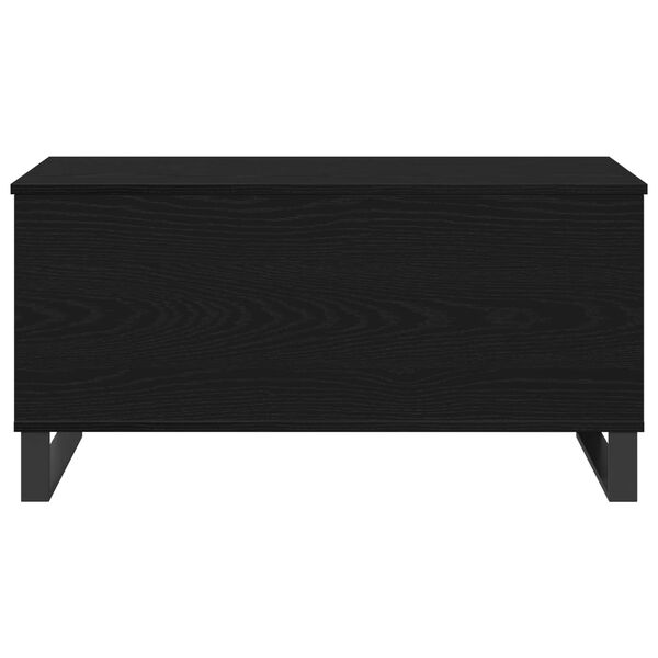 vidaXL Couchtisch Schwarz Eichen-Optik 90 x 44,5 x 45 cm Holzwerkstoff
