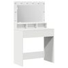 vidaXL Schminktisch mit Regal Wei&szlig; 78,5 x 41 x 135 cm Holzwerkstoff