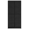 vidaXL Highboard Schwarz Eichen-Optik 68 x 37 x 142 cm Holzwerkstoff