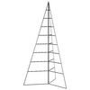 vidaXL Metall-Weihnachtsbaum f&uuml;r Dekorationen Schwarz 180 cm