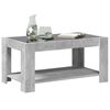 vidaXL LED-Couchtisch Betongrau 93x53x45 cm Holzwerkstoff