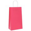vidaXL Papiertragetaschen 250 Stk. mit Henkeln Rosa 21x11x36 cm