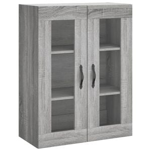 vidaXL Wandschrank Grau Sonoma 69,5x34x90 cm Holzwerkstoff