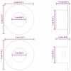 vidaXL Fu&szlig;ball Tischstopper 10 pcs Wei&szlig; 3 x 3 x 2 cm HIPS