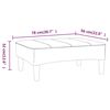 vidaXL Schlafsofa 2-Sitzer mit Hocker Gelb Samt