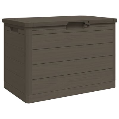 vidaXL Outdoor-Kissenbox Braun 77,5x44,5x53 cm Polypropylen