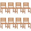 vidaXL 9-tlg. Garten-Essgruppe Massivholz Teak