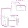 vidaXL Relaxsessel, cremefarbener Stoff