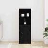 vidaXL Highboard Schwarze Eiche 36 x 35,5 x 103,5 cm Holzwerkstoff