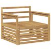 vidaXL Outdoor-Sofa Massivholz Akazie Wei&szlig;
