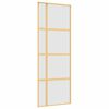 vidaXL Schiebet&uuml;r Golden 76x205 cm Matt ESG-Glas und Aluminium