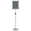 vidaXL Messest&auml;nde Silber 25 x 25 x 125 cm Aluminium