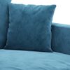vidaXL 2-tlg. Sofagarnitur mit Kissen Blau Samt