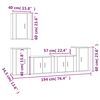vidaXL 5-tlg. TV-Schrank-Set R&auml;uchereiche Holzwerkstoff