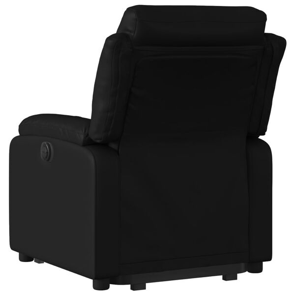 vidaXL Relaxsessel mit Aufstehhilfe Schwarz Kunstleder