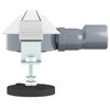 vidaXL 360&deg; Duschablauf mit slim Modell Silber 90 cm Edelstahl 304