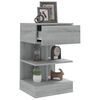 vidaXL Nachttisch Grau Sonoma 40x35x65 cm Holzwerkstoff
