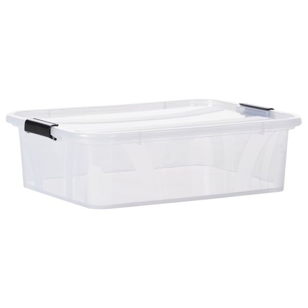 vidaXL Aufbewahrungsboxen mit Deckeln 5 Stk. Transparent 21 L