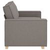 vidaXL 2-Sitzer Sofa Taupe 180x78x84 cm Stoff