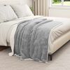 vidaXL &Uuml;berwurfdecke Grau 130 x 150 cm Fleece
