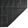 vidaXL Unkrautvlies Schwarz 1x5 m PP