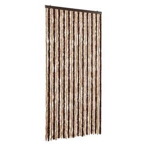 vidaXL Fliegenvorhang Beige und Hellbraun 100x200 cm Chenille