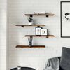 vidaXL Wandregale 4 Stk. R&auml;uchereiche 60x20x1,5 cm Holzwerkstoff