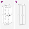 vidaXL Aufbewahrungsschrank 2 pcs Senfgelb 60 x 40 x 200 cm Stahl