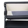 Baninni Baby Zustellbett Elia 92x55x82 cm Dunkelgrau