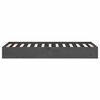 vidaXL Massivholzbett Grau 75x190 cm