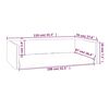 vidaXL Kofferraum-Hundebett Hellgrau 110x70 cm Leinenoptik