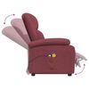 vidaXL Massagesessel mit Aufstehhilfe Weinrot Stoff