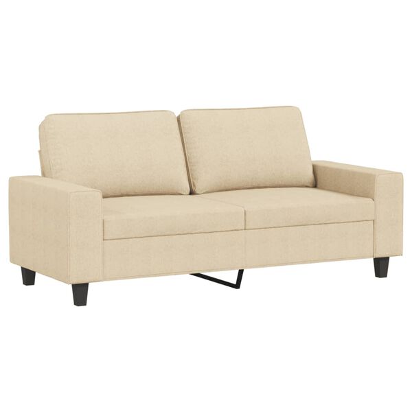 vidaXL 2-Sitzer-Sofa Creme 140 cm Stoff