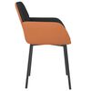 vidaXL Esszimmerst&uuml;hle 2 Stk. Schwarz Stoff und Kunstleder