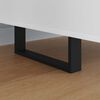 vidaXL M&ouml;belbeine 2 pcs Schwarz 28,1 x 4 x 10 mm Eisen