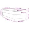 vidaXL Boxspringbett Blau und Weiß 193 x 90 x 60 cm Cordstoff