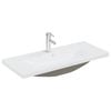 vidaXL Waschbeckenunterschrank mit Einbaubecken und Wasserhahn