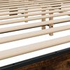 vidaXL Bettgestell R&auml;uchereiche 200x200 cm Holzwerkstoff und Metall