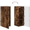 vidaXL TV-Wandregal-Set 4 pcs Ger&auml;ucherte Eiche Holzwerkstoff